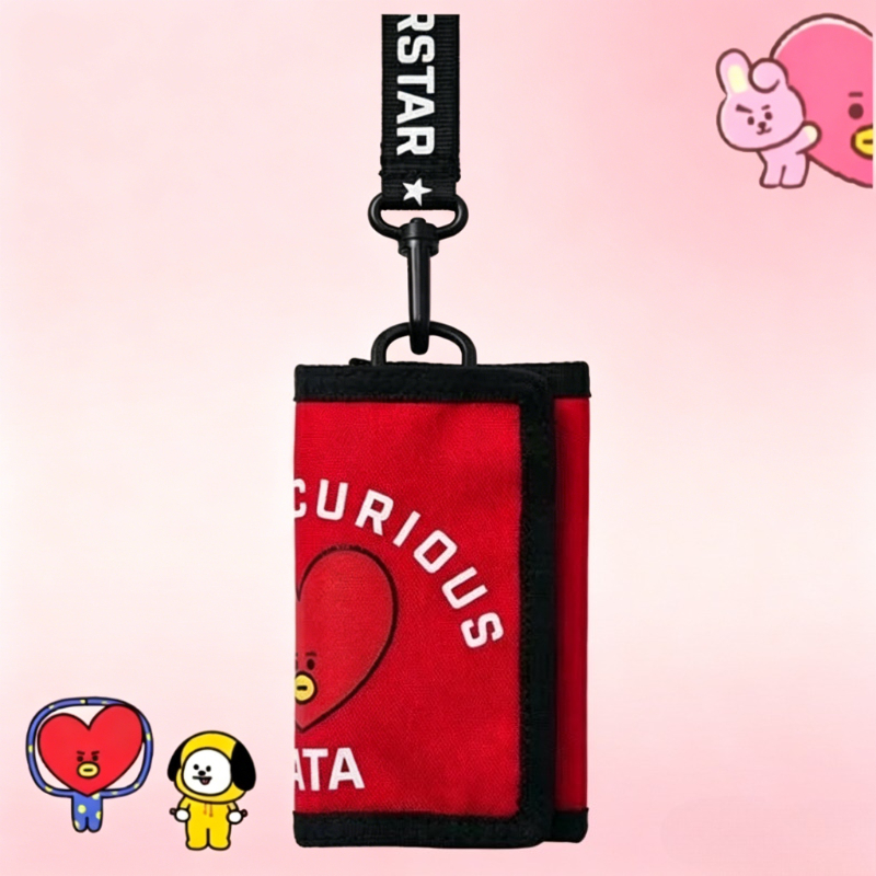 Cute Anime Merchandise - BT21 cartoon cute short wallet pendant