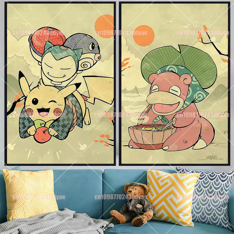 Classic Pokemon Canvas Paintin – обзор и цена Anime Poster Print