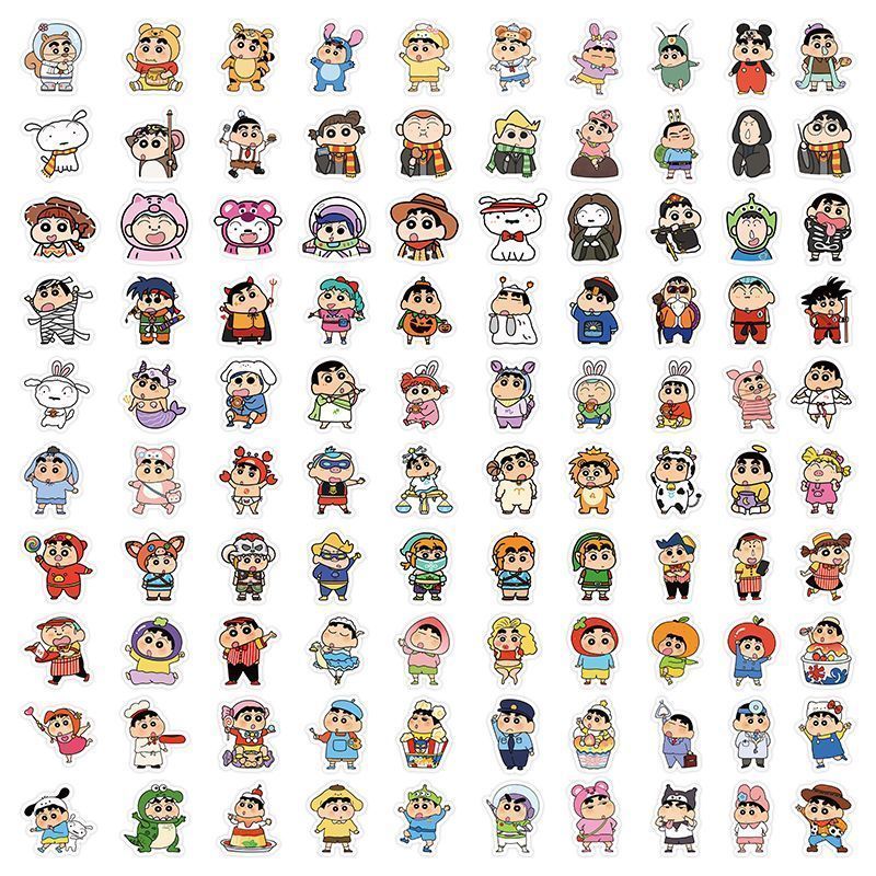 Crayon Shin-chan Cartoon Cute  – обзор и цена Sticker Sheet Set
