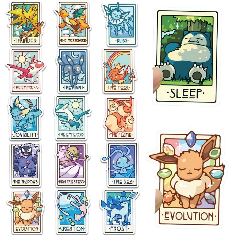 90Pcs/pack Pokemon Eevee Pikac – обзор и цена Sticker Sheet Set