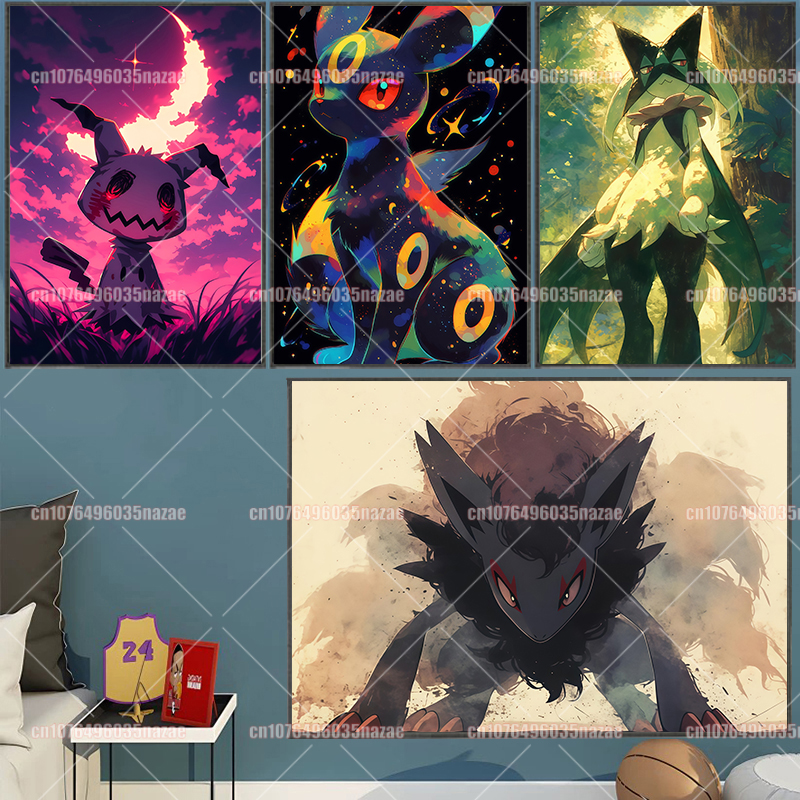 Anime Pokemon Canvas Painting  – обзор и цена Anime Poster Print