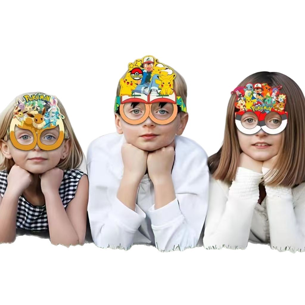 Pokémon-themed paper glasses.  – обзор и цена Anime Game Merchandise