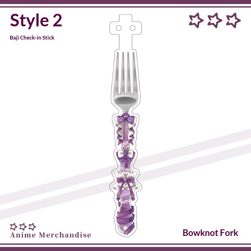 Anime Acrylic Bowknot Fork Sha – обзор и цена Anime Merchandise China