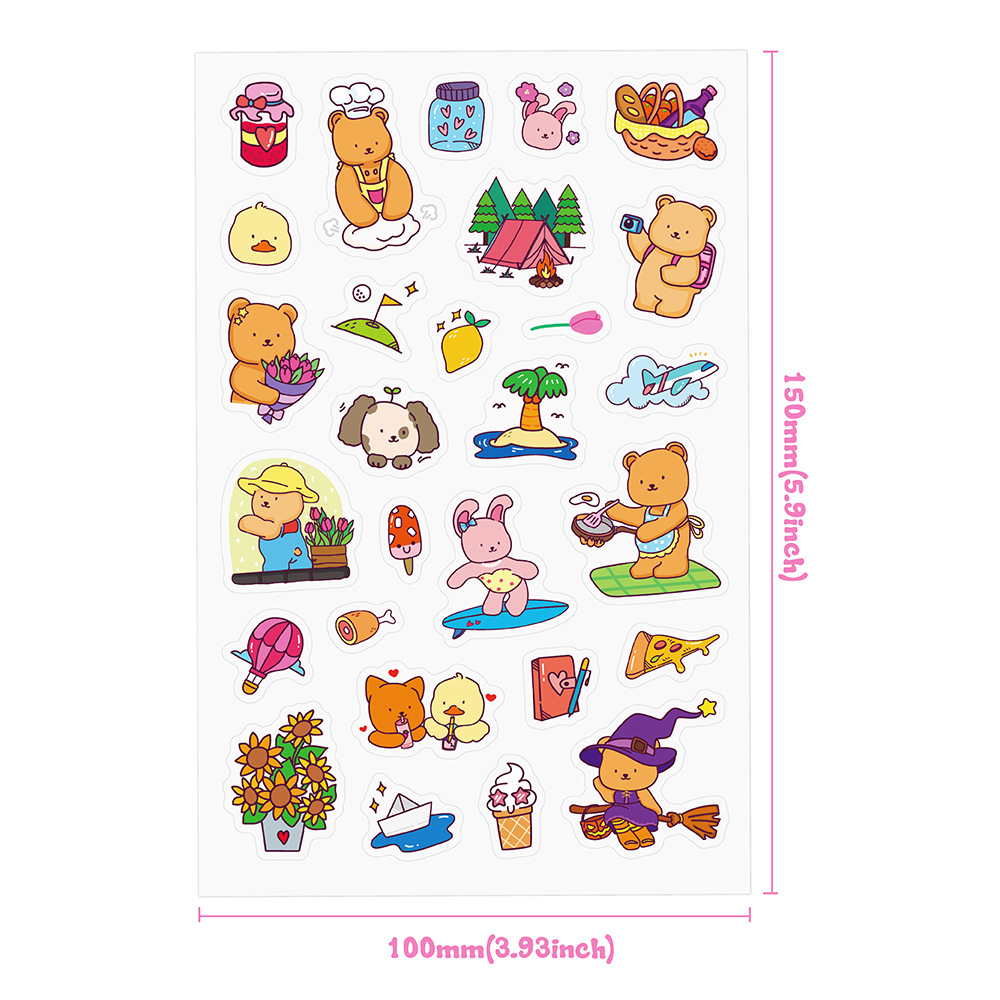 Adorable Bear Coloring Book Se – обзор и цена Sticker Sheet Set