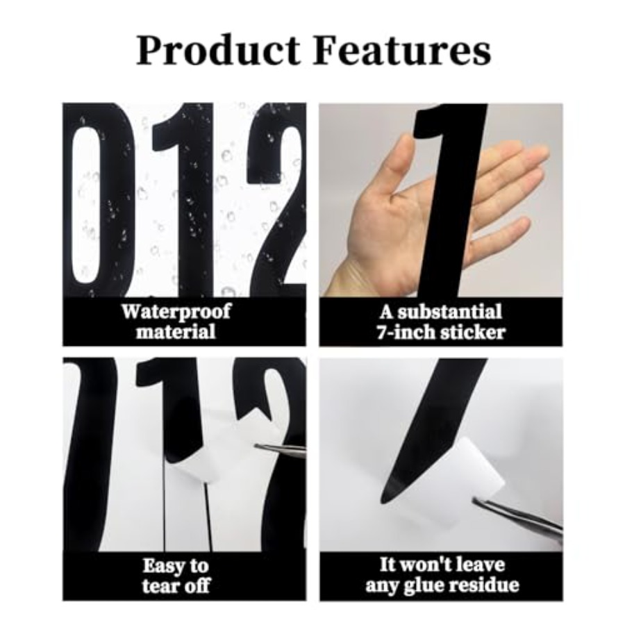12 Sheets 7 Inch 0-9 Number St – обзор и цена Sticker Sheet Set