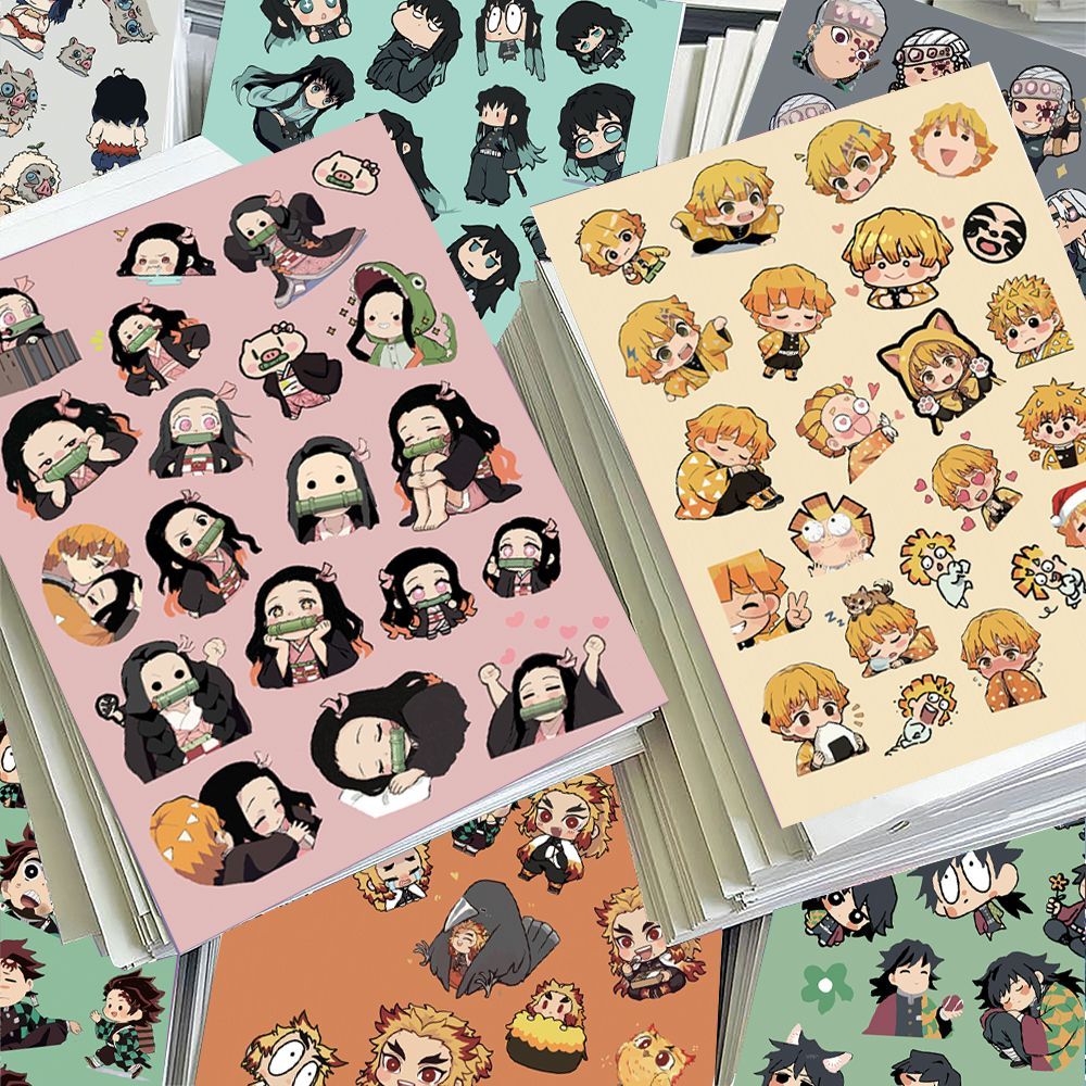 24pcs Chibi Demon Slayer scree – обзор и цена Sticker Sheet Set