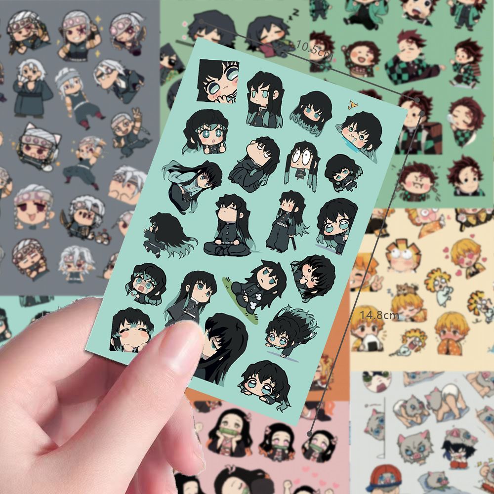 24pcs Chibi Demon Slayer scree – обзор и цена Sticker Sheet Set