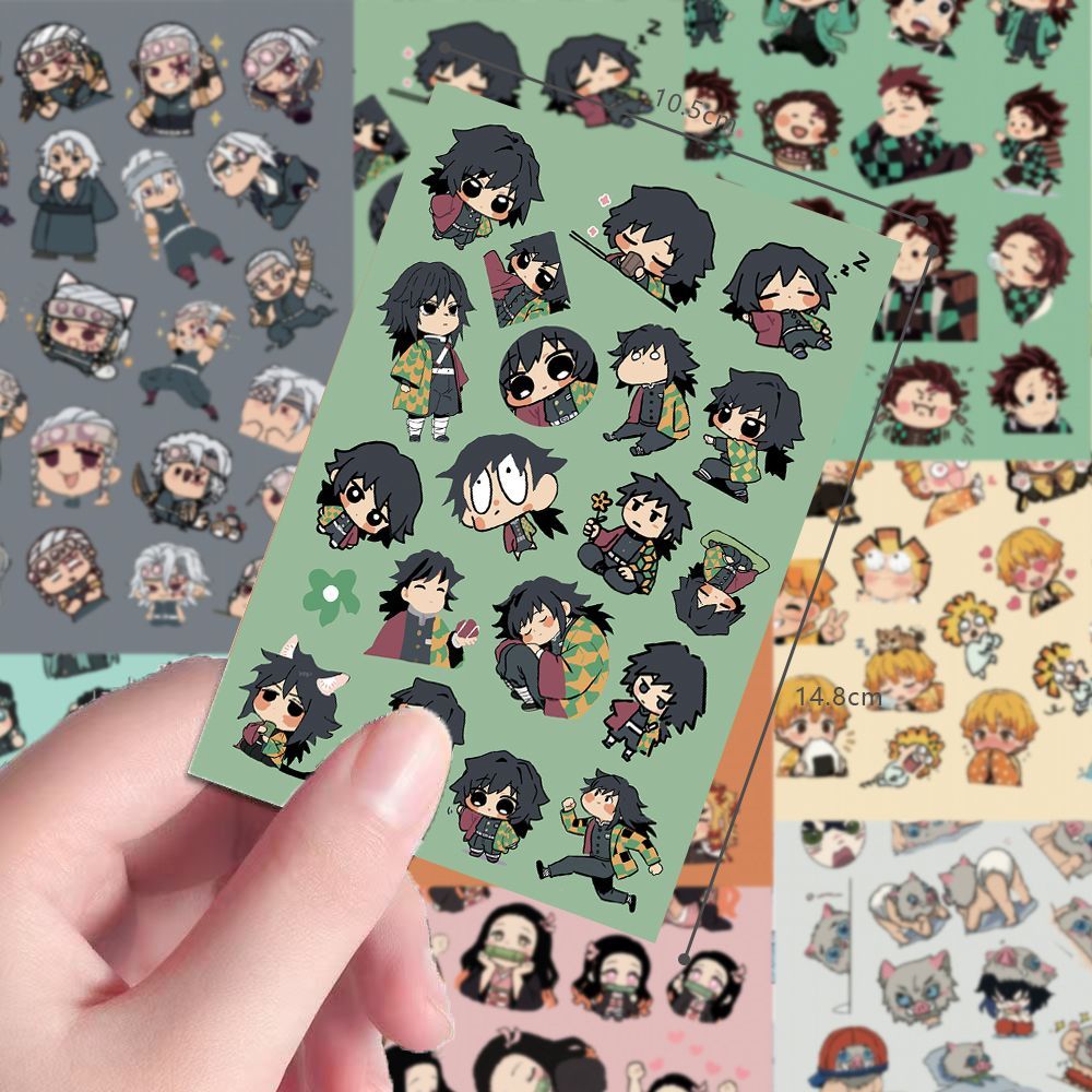 24pcs Chibi Demon Slayer scree – обзор и цена Sticker Sheet Set