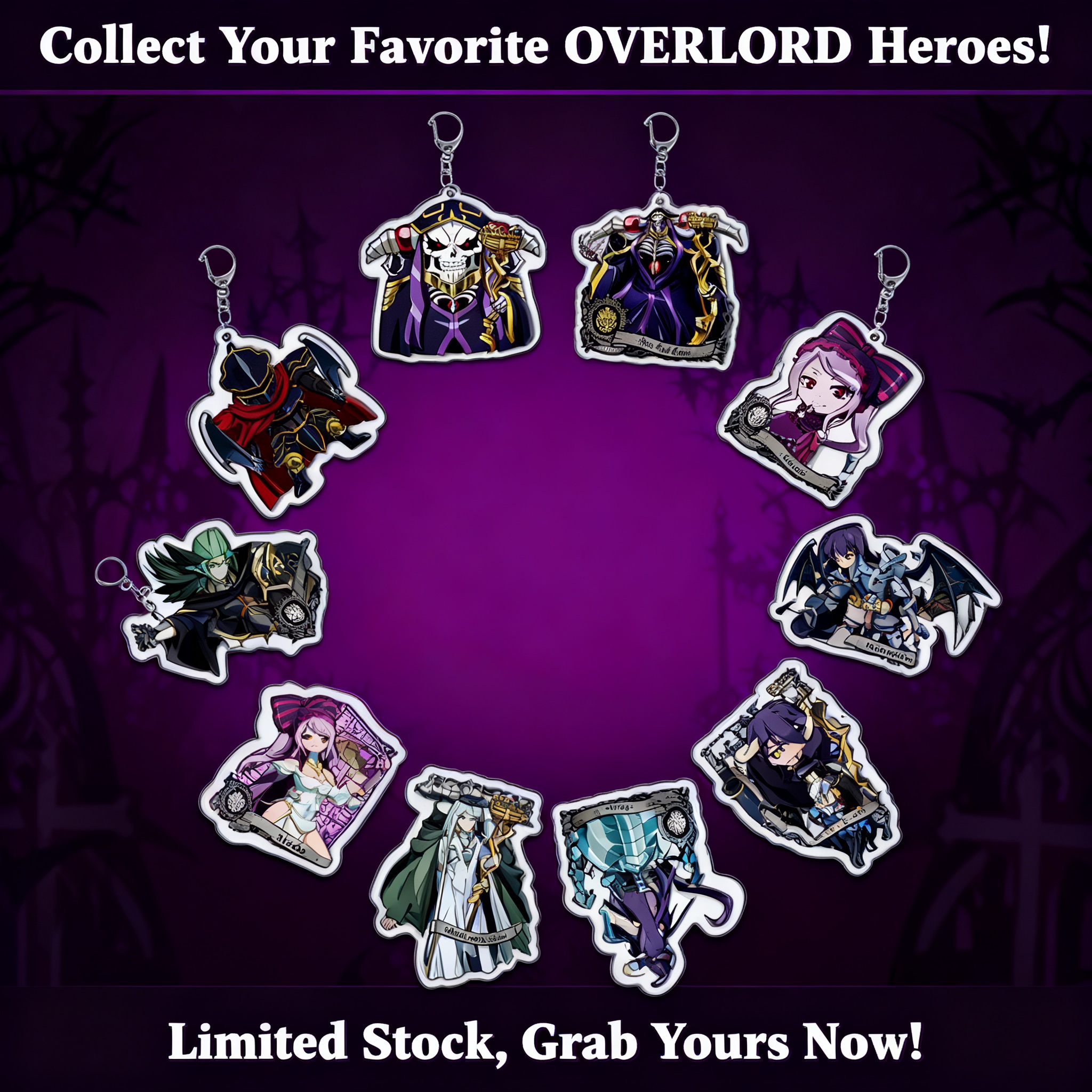 Overlord Albedo Anime Keychain – обзор и цена Overlord Anime Merchandise