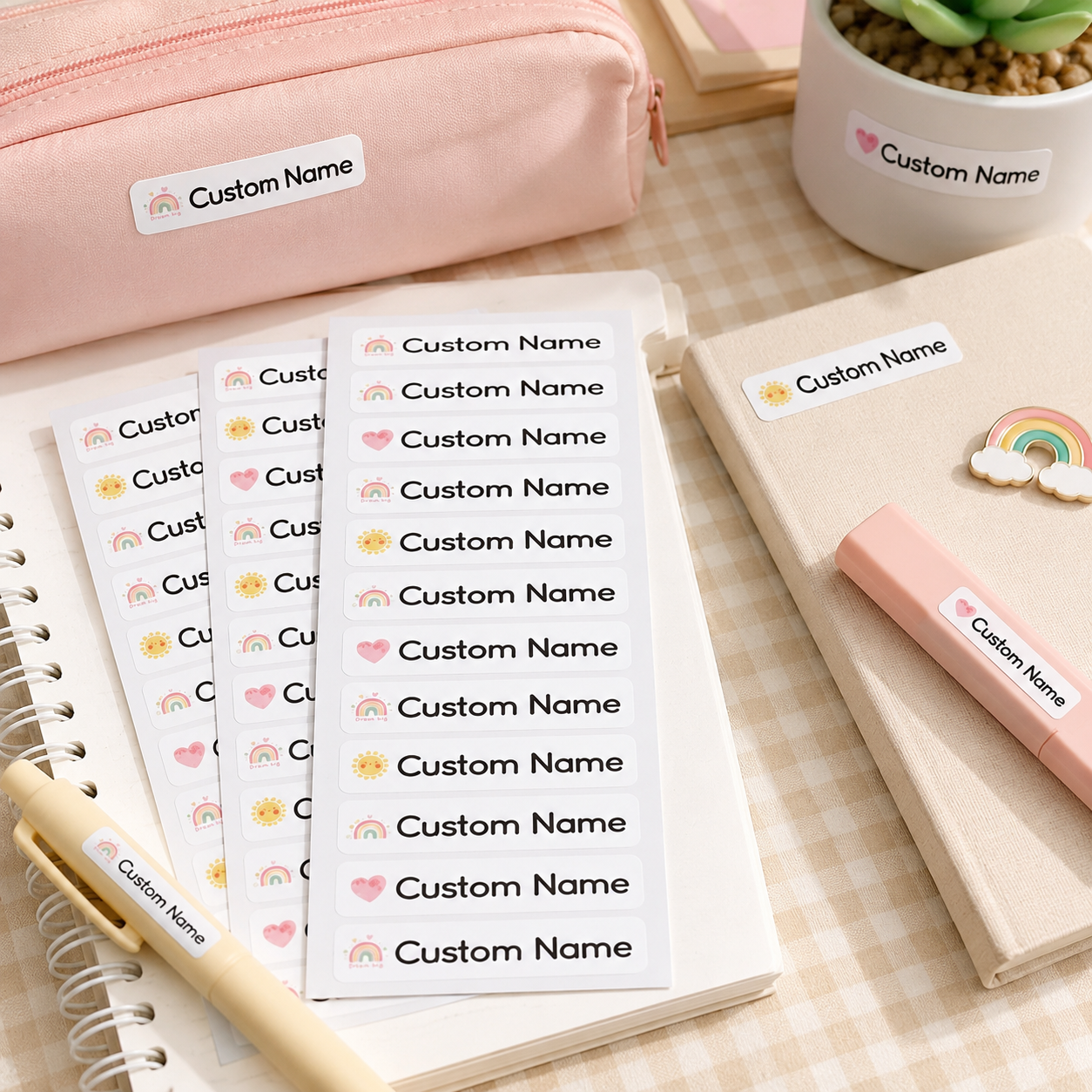 1 Sheet 54Pcs Personalized Nam – обзор и цена Sticker Sheet Set