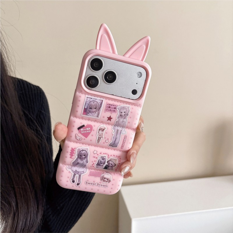 Japanese Y2K Cute Bunny Ear Ph – обзор и цена Phone Case Anime